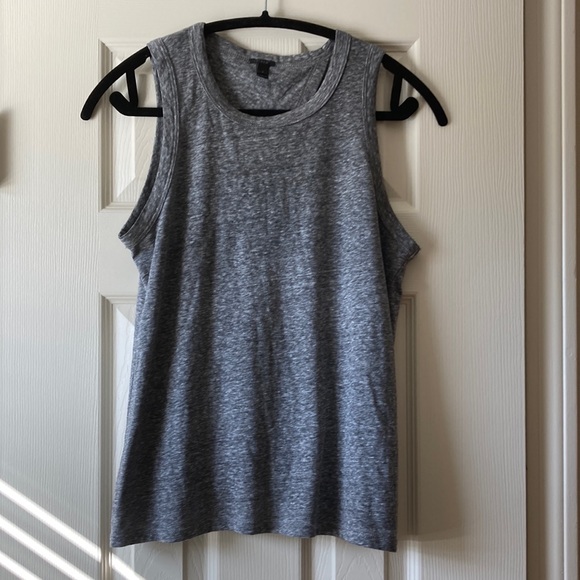 J Crew Heather Grey Muscle Tank Top - Picture 1 of 6